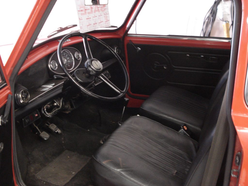 1978 Mini Cooper interior