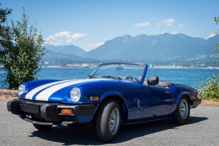1981 Triumph Spitfire Roadster by water